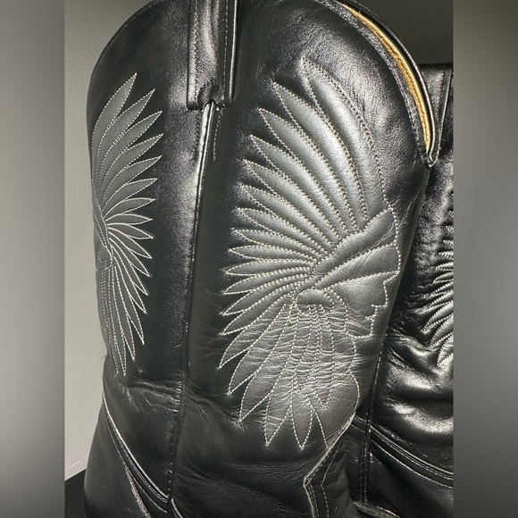 Men's Black Boulet Western Boots - Picture 11 of 11